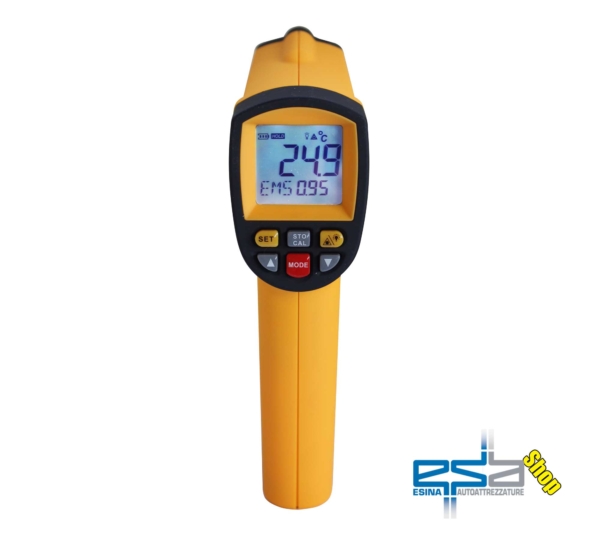 Termometro digitale a raggi infrarossi con puntatore laser (-30/+1150°C) MARCO TOOLS by SPIN 04.014.01